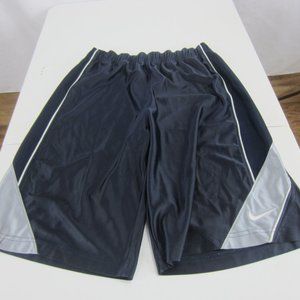 NIKE Dark Blue White Gray Athletic Shorts Size L
